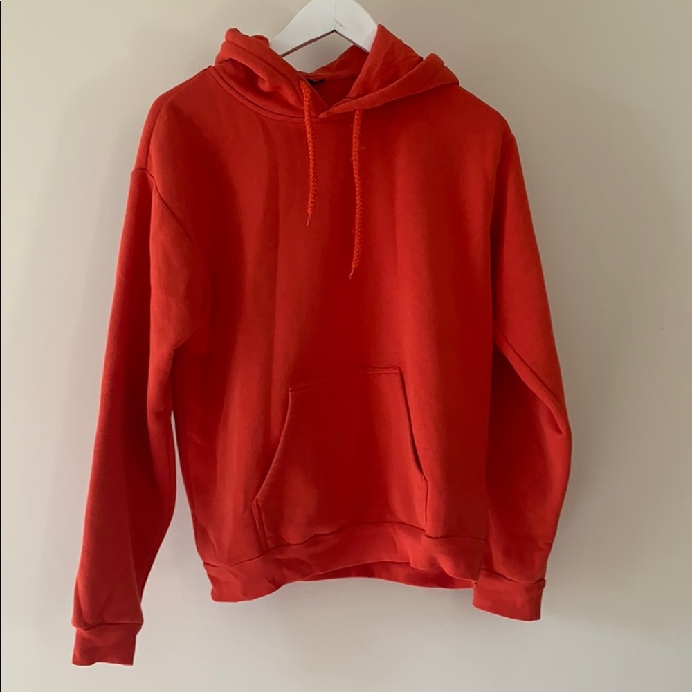 Topshop Orange hoodie